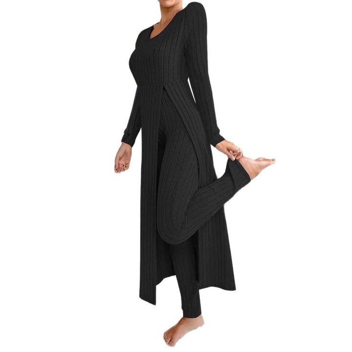 Kvinnors avslappnade och eleganta jumpsuit med sidoklitser Mirla-Eva Jonsson