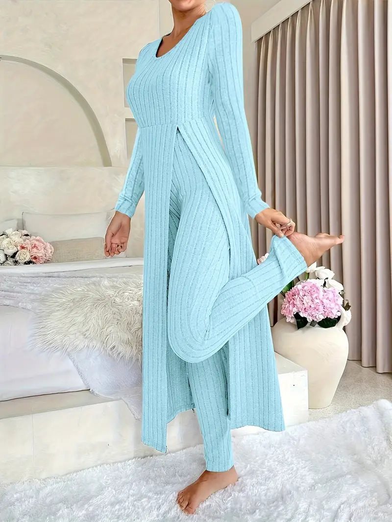 Kvinnors avslappnade och eleganta jumpsuit med sidoklitser Mirla-Eva Jonsson
