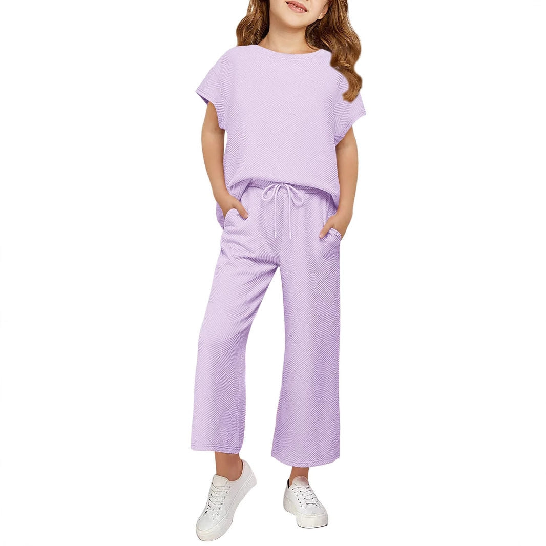 Kvinnors avslappnade pyjamas set med lös topp och avslappnade byxor-Eva Jonsson