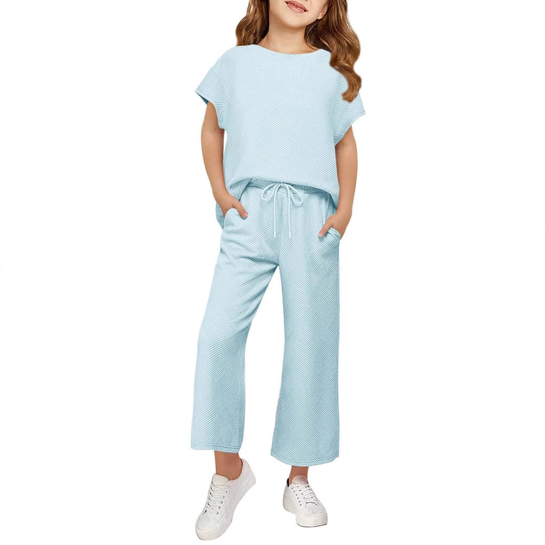 Kvinnors avslappnade pyjamas set med lös topp och avslappnade byxor-Eva Jonsson