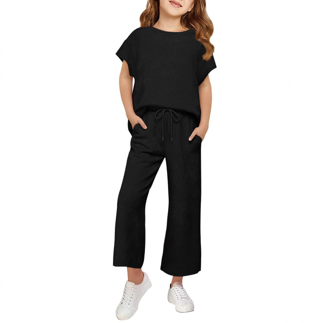 Kvinnors avslappnade pyjamas set med lös topp och avslappnade byxor-Eva Jonsson