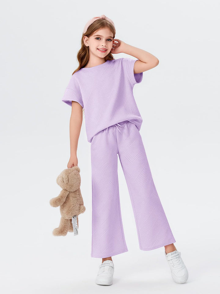 Kvinnors avslappnade pyjamas set med lös topp och avslappnade byxor-Eva Jonsson
