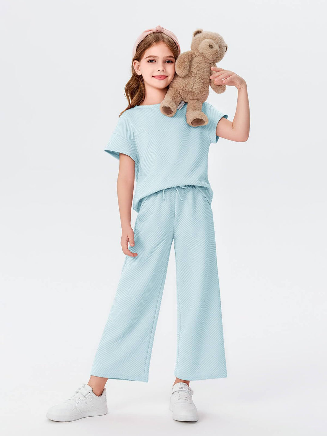 Kvinnors avslappnade pyjamas set med lös topp och avslappnade byxor-Eva Jonsson