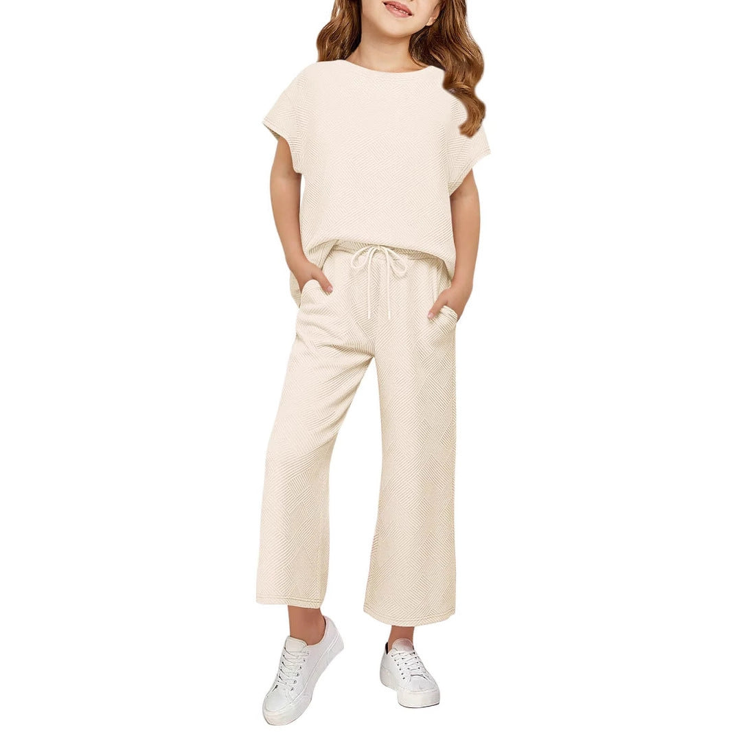 Kvinnors avslappnade pyjamas set med lös topp och avslappnade byxor-Eva Jonsson