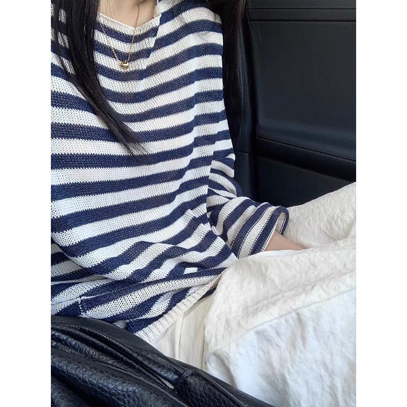 Kvinnors avslappnade randig tröja Mirla-Eva Jonsson