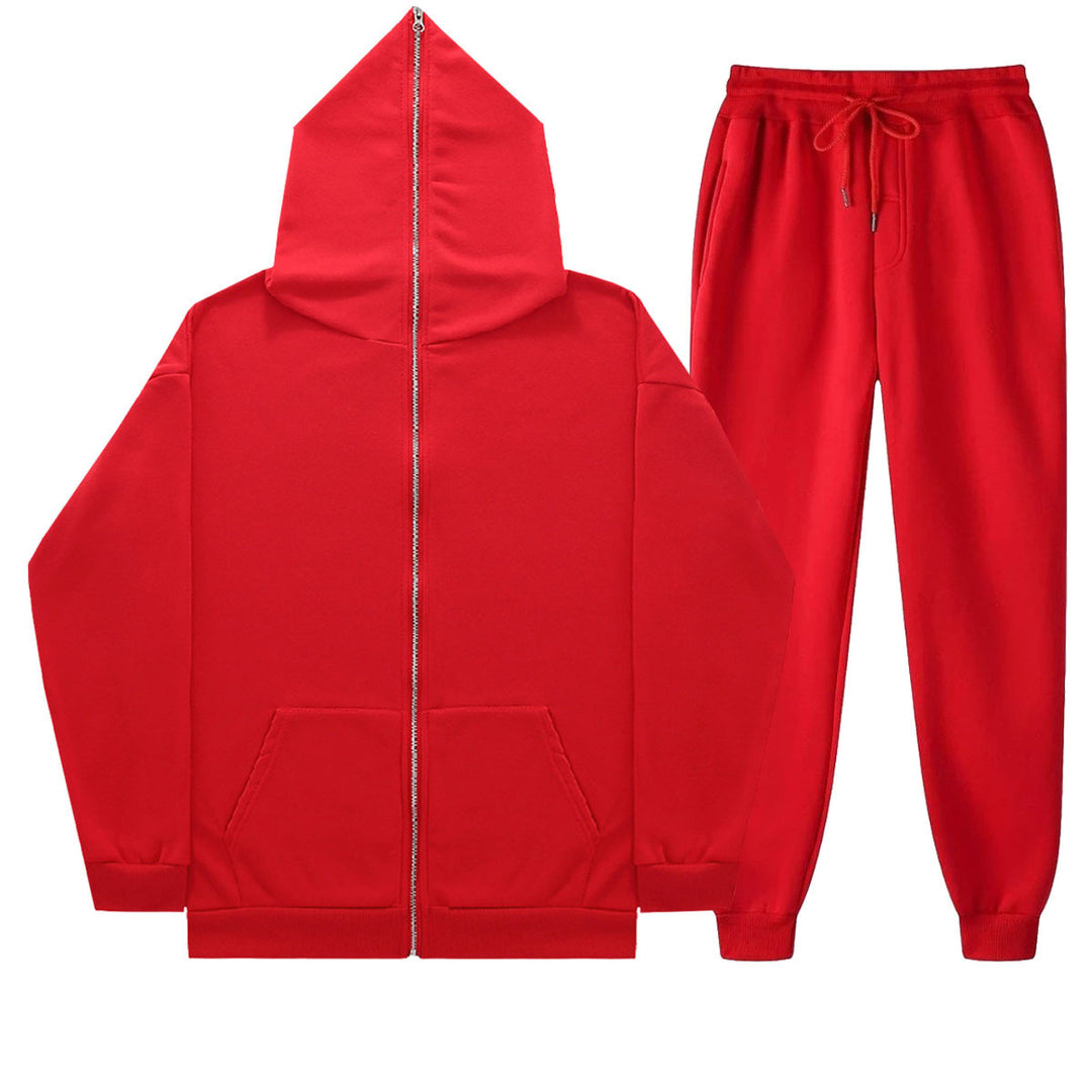 Kvinnors avslappnade set med avslappnad zip hoodie och bekväma joggingbyxor Mirla-Eva Jonsson
