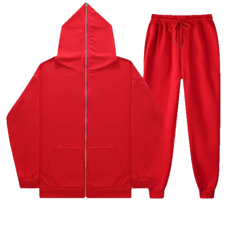 Kvinnors avslappnade set med avslappnad zip hoodie och bekväma joggingbyxor Mirla-Eva Jonsson