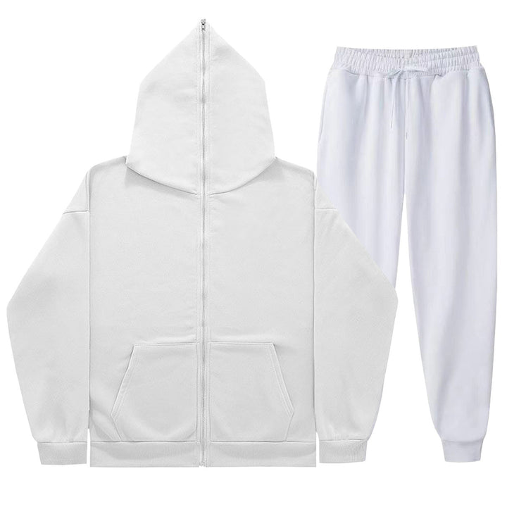 Kvinnors avslappnade set med avslappnad zip hoodie och bekväma joggingbyxor Mirla-Eva Jonsson