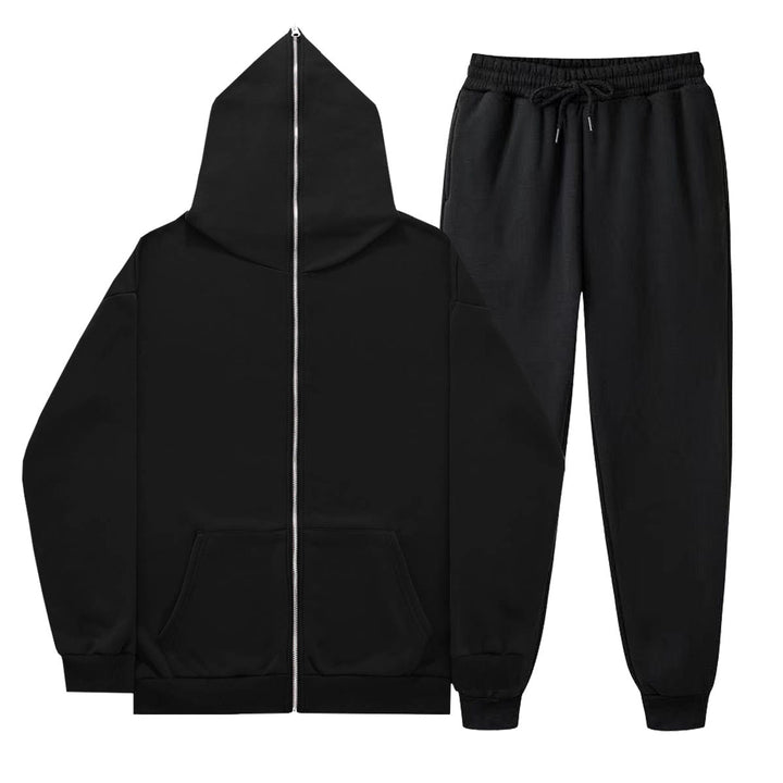 Kvinnors avslappnade set med avslappnad zip hoodie och bekväma joggingbyxor Mirla-Eva Jonsson