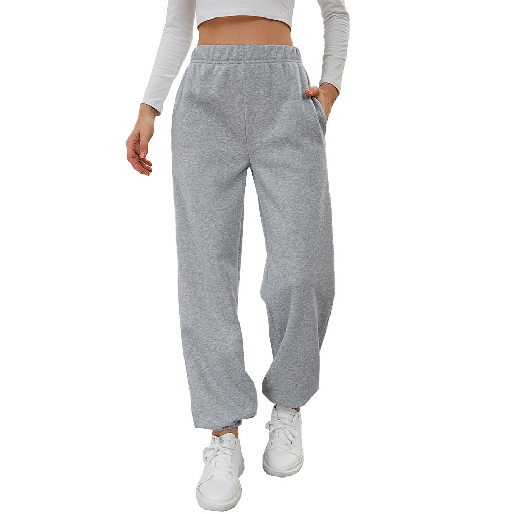 Kvinnors avslappnade sweatpants med elastisk midja och sidofickor Mirla-Eva Jonsson