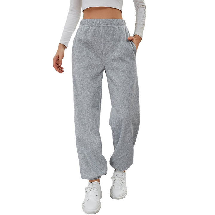 Kvinnors avslappnade sweatpants med elastisk midja och sidofickor Mirla-Eva Jonsson