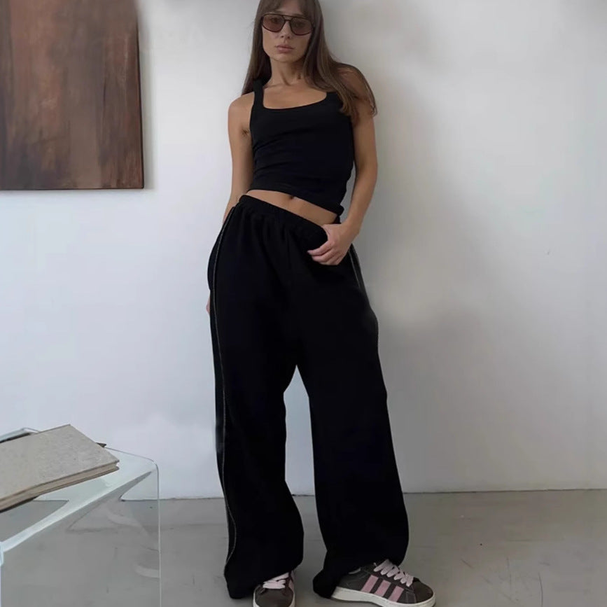 Kvinnors avslappnade sweatpants med en lös passform och elastisk midja Mirla-Eva Jonsson