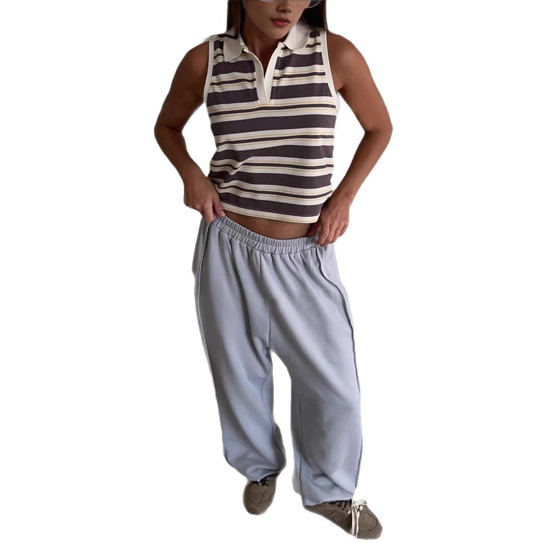 Kvinnors avslappnade sweatpants med en lös passform och elastisk midja Mirla-Eva Jonsson