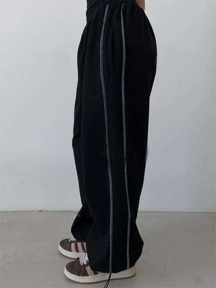 Kvinnors avslappnade sweatpants med en lös passform och elastisk midja Mirla-Eva Jonsson