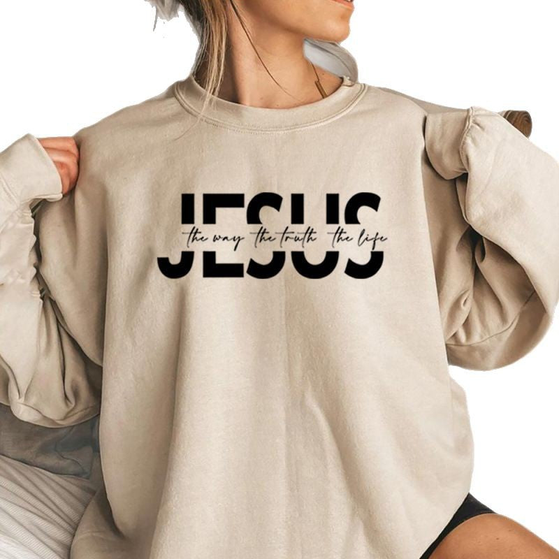 Kvinnors avslappnade sweatshirt med inspirerande citat och hög bärkomfort Mirla-Eva Jonsson