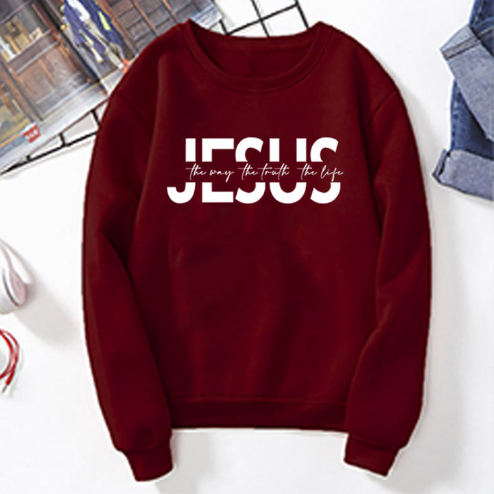 Kvinnors avslappnade sweatshirt med inspirerande citat och hög bärkomfort Mirla-Eva Jonsson