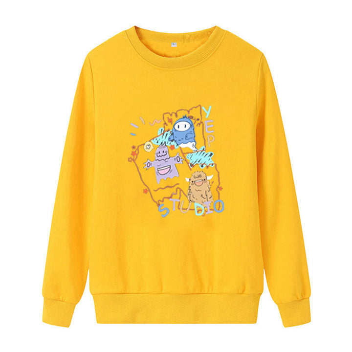 Kvinnors avslappnade sweatshirt med kreativ grafisk design Mirla-Eva Jonsson