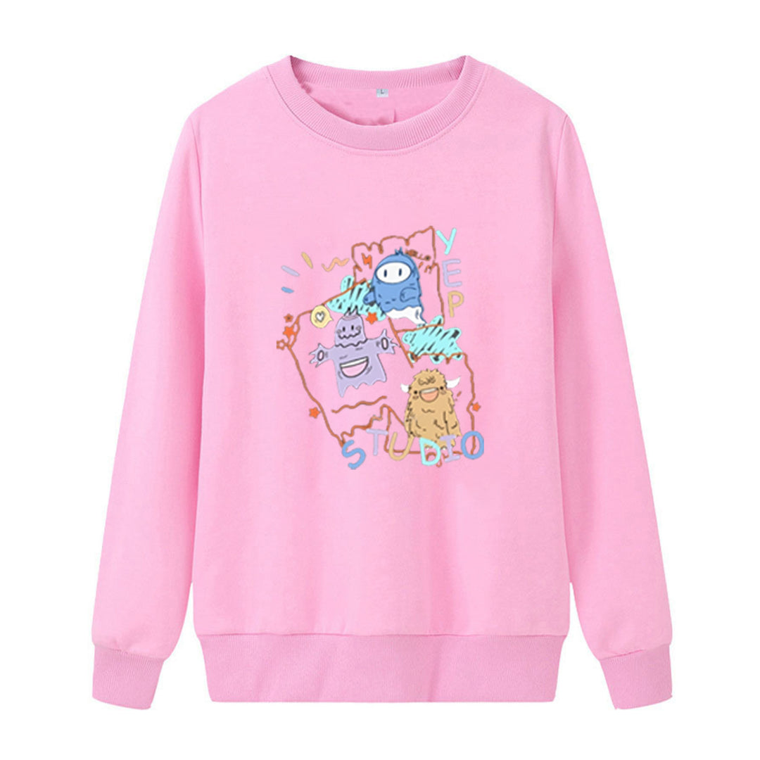 Kvinnors avslappnade sweatshirt med kreativ grafisk design Mirla-Eva Jonsson