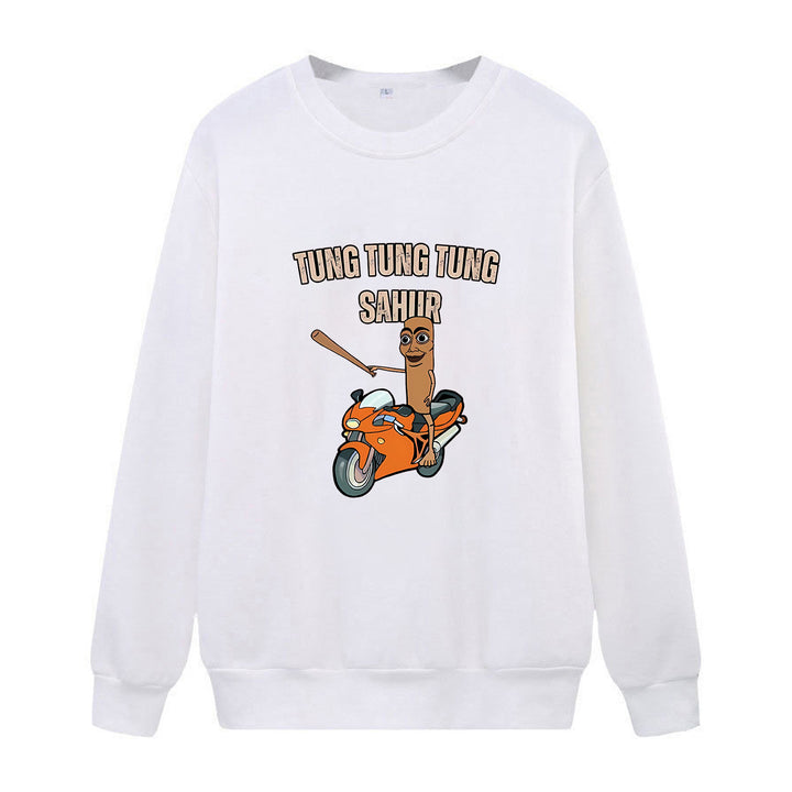 Kvinnors avslappnade sweatshirt med rolig grafisk design Mirla-Eva Jonsson