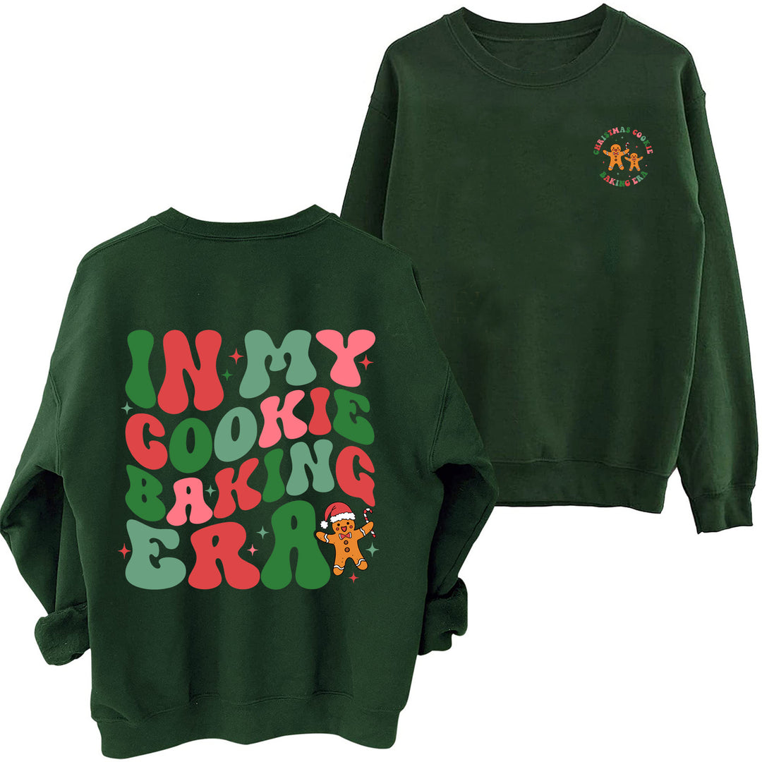 Kvinnors avslappnade tröja med julmotiv Mirla-Eva Jonsson