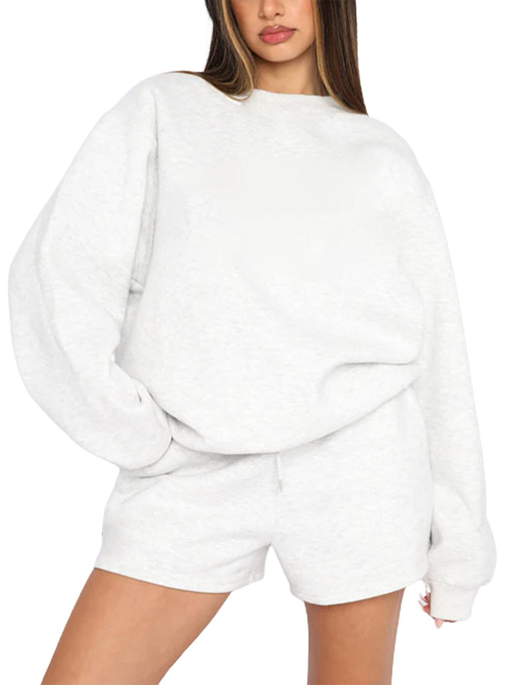 Kvinnors avslappnade tröja och shorts set Mirla-Eva Jonsson