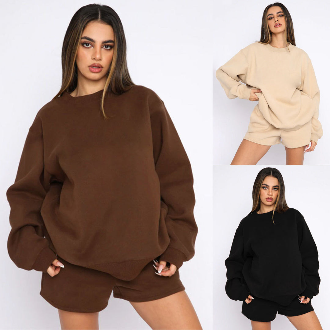 Kvinnors avslappnade tröja och shorts set Mirla-Eva Jonsson