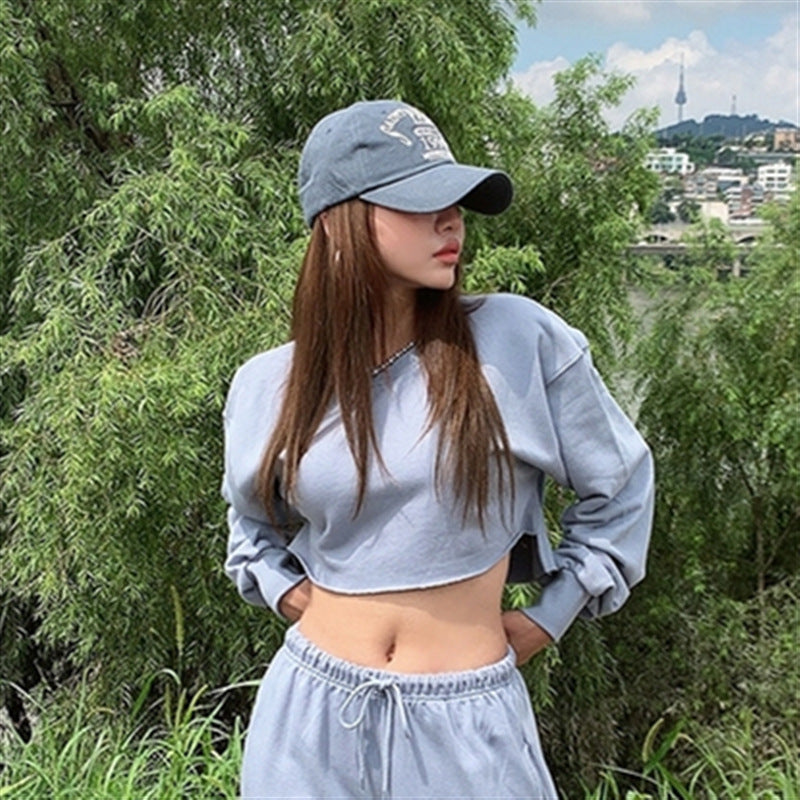 Kvinnors avslappnat crop-set med elastiska byxor Mirla-Eva Jonsson