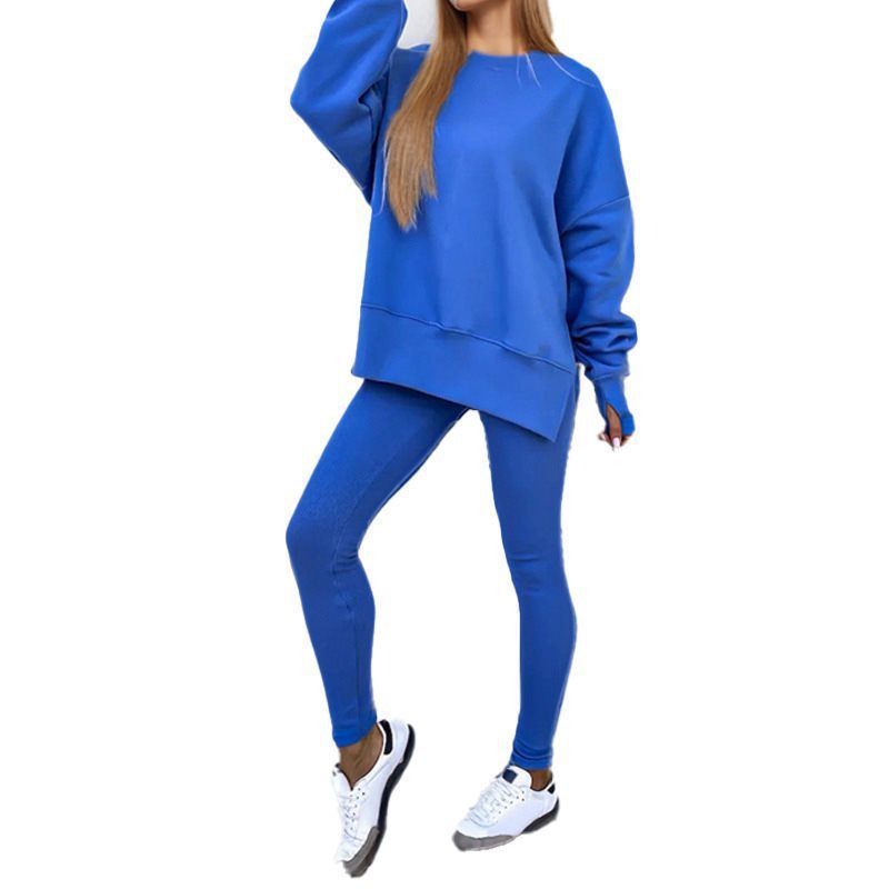 Kvinnors avslappnat set med oversized tröja och slim-fit leggings Mirla-Eva Jonsson
