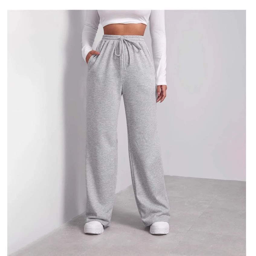 Kvinnors bekväma casual byxor med elastisk midja och praktiska sidofickor Mirla-Eva Jonsson