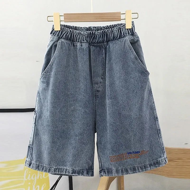 Kvinnors bekväma denimshorts med elastisk midja Mirla-Eva Jonsson