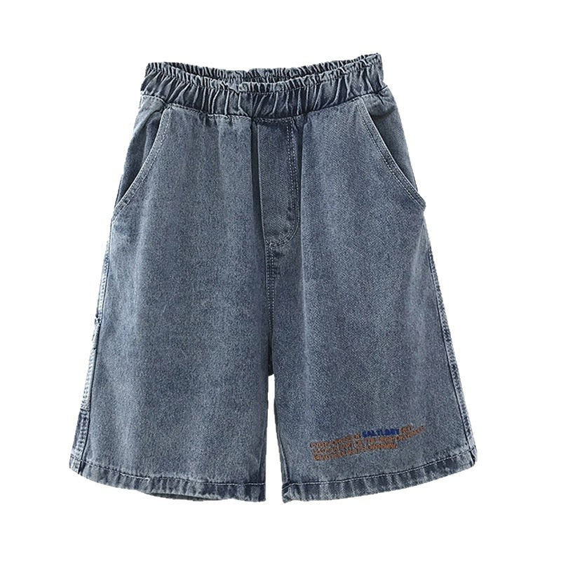 Kvinnors bekväma denimshorts med elastisk midja Mirla-Eva Jonsson