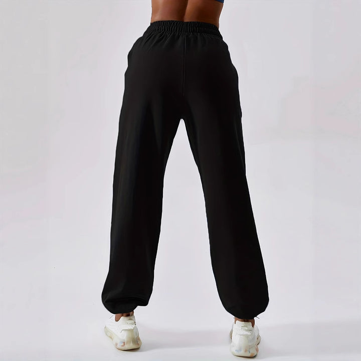 Kvinnors bekväma fleece joggingbyxor med elastisk midja Eva Jonsson-Eva Jonsson