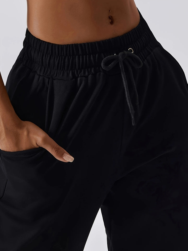 Kvinnors bekväma fleece joggingbyxor med elastisk midja Eva Jonsson-Eva Jonsson