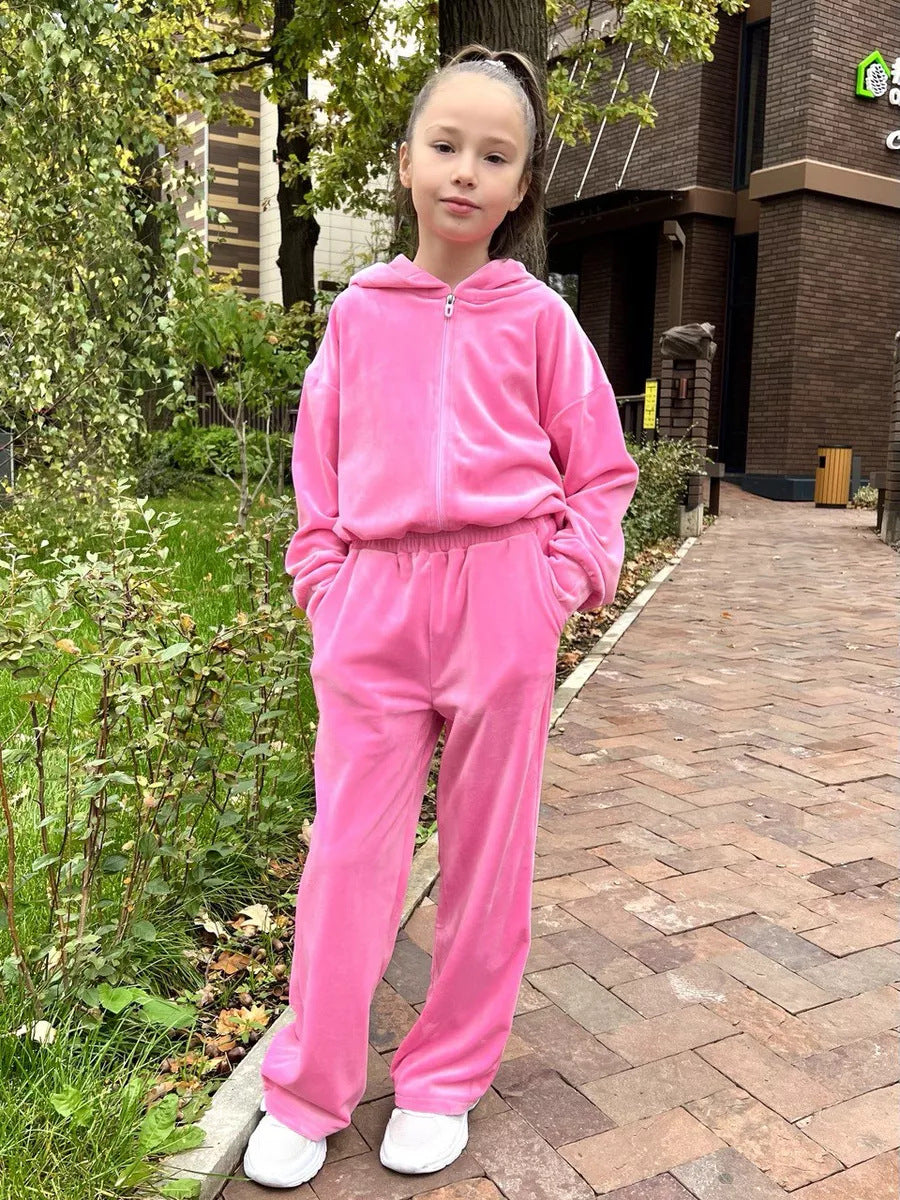 Kvinnors bekväma fleece-träningsoverall med hög krage och elastisk midja Mirla-Eva Jonsson