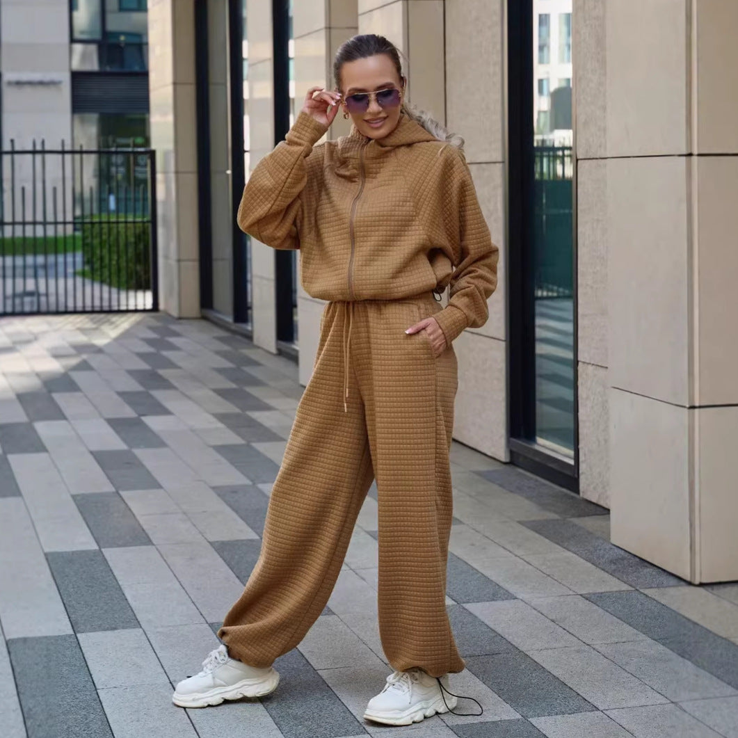 Kvinnors bekväma hoodie med bred jumpsuit Mirla-Eva Jonsson
