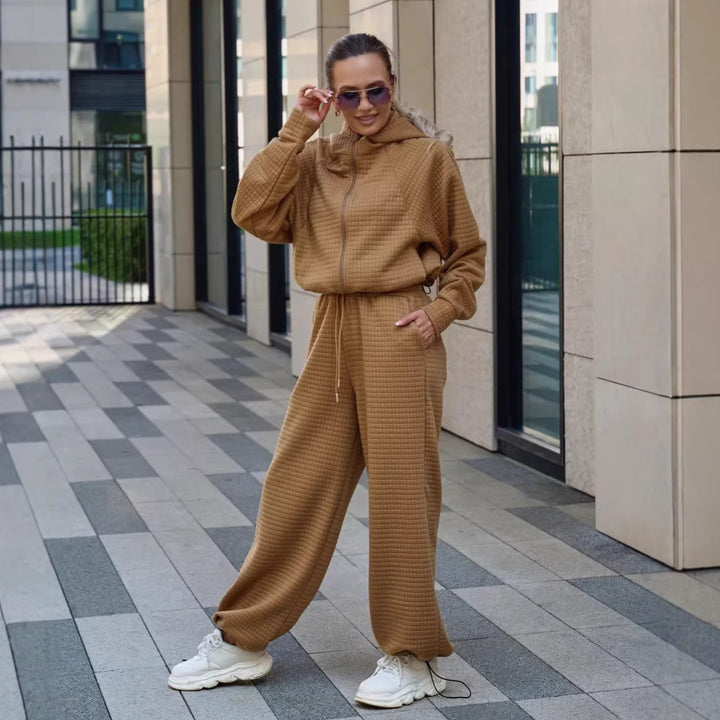 Kvinnors bekväma hoodie med bred jumpsuit Mirla-Eva Jonsson
