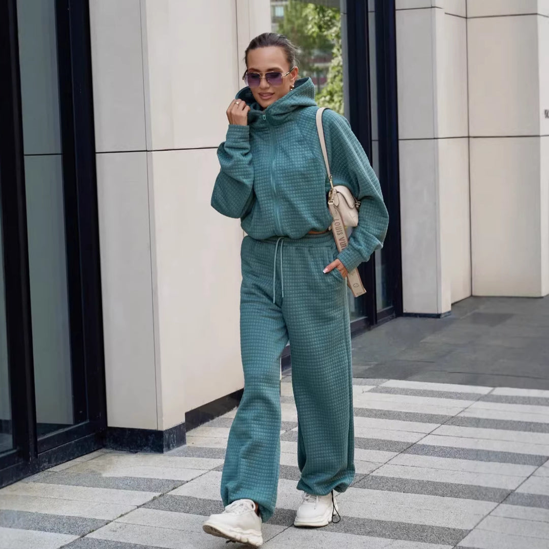 Kvinnors bekväma hoodie med bred jumpsuit Mirla-Eva Jonsson