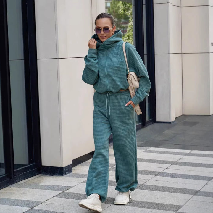 Kvinnors bekväma hoodie med bred jumpsuit Mirla-Eva Jonsson