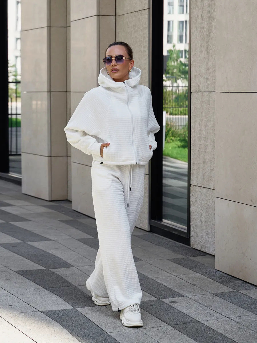 Kvinnors bekväma hoodie med bred jumpsuit Mirla-Eva Jonsson