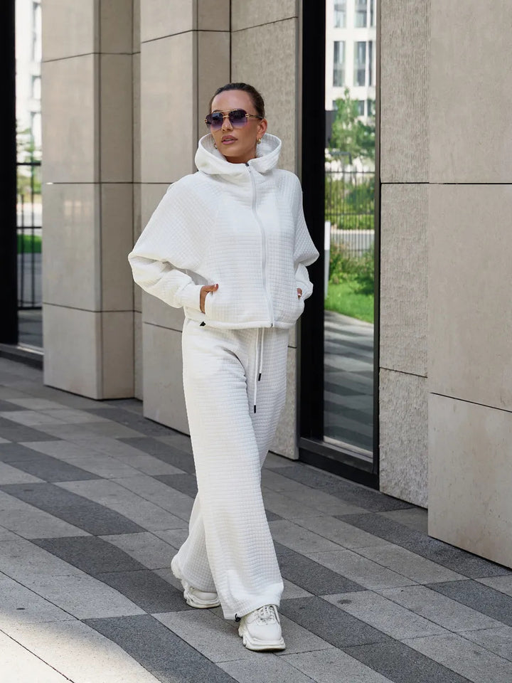Kvinnors bekväma hoodie med bred jumpsuit Mirla-Eva Jonsson