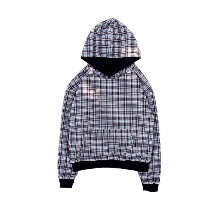 Kvinnors bekväma hoodie med rutmönster Mirla-Eva Jonsson