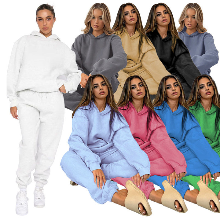 Kvinnors bekväma huvtröja-set tillverkat av högkvalitativt sweatshirtmaterial Mirla-Eva Jonsson
