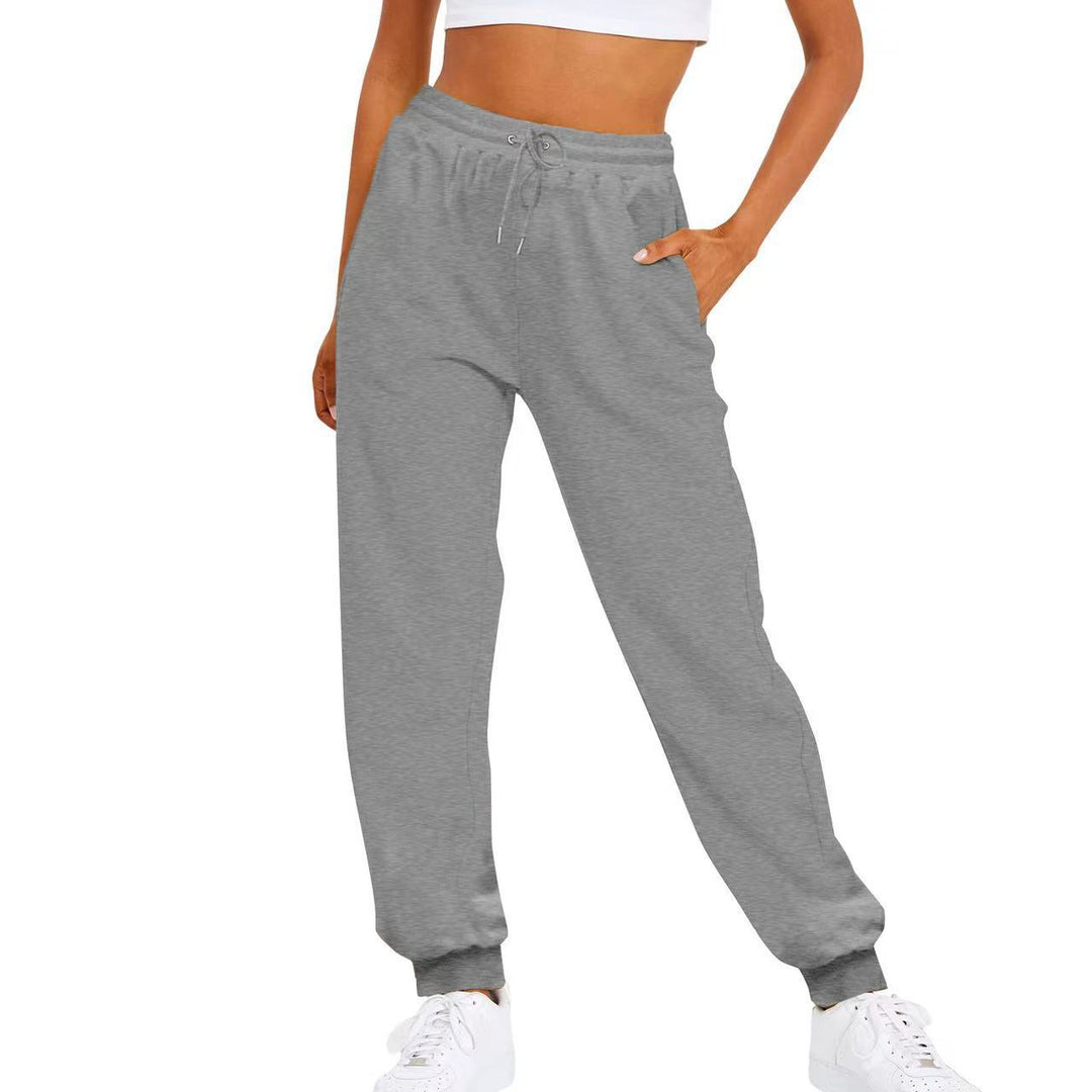 Kvinnors bekväma joggingsbyxor med elastisk midja och sidofickor Mirla-Eva Jonsson