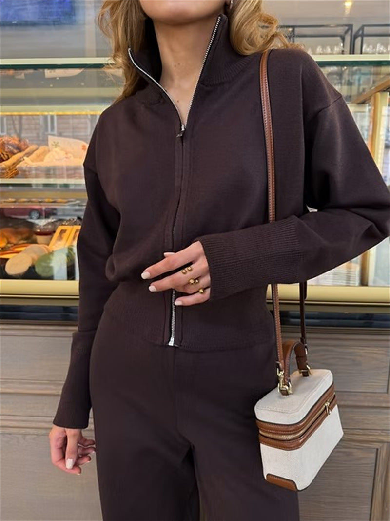 Kvinnors bekväma jumpsuit med vida ben och huva Mirla-Eva Jonsson