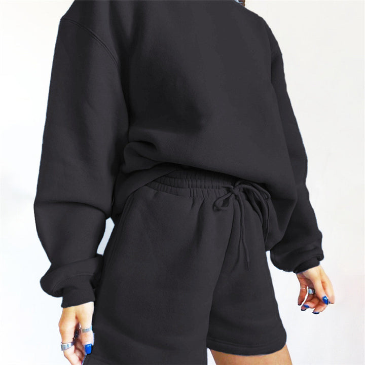 Kvinnors bekväma och stiliga sweatshirt shorts set Eva Jonsson-Eva Jonsson