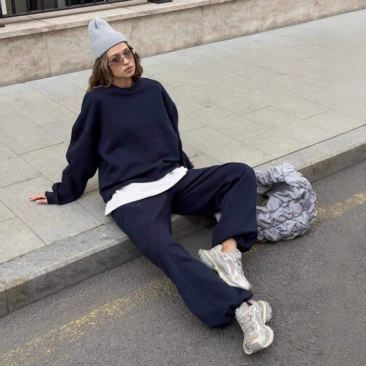 Kvinnors bekväma överdimensionerade pullovers med avslappnad skärning Mirla-Eva Jonsson