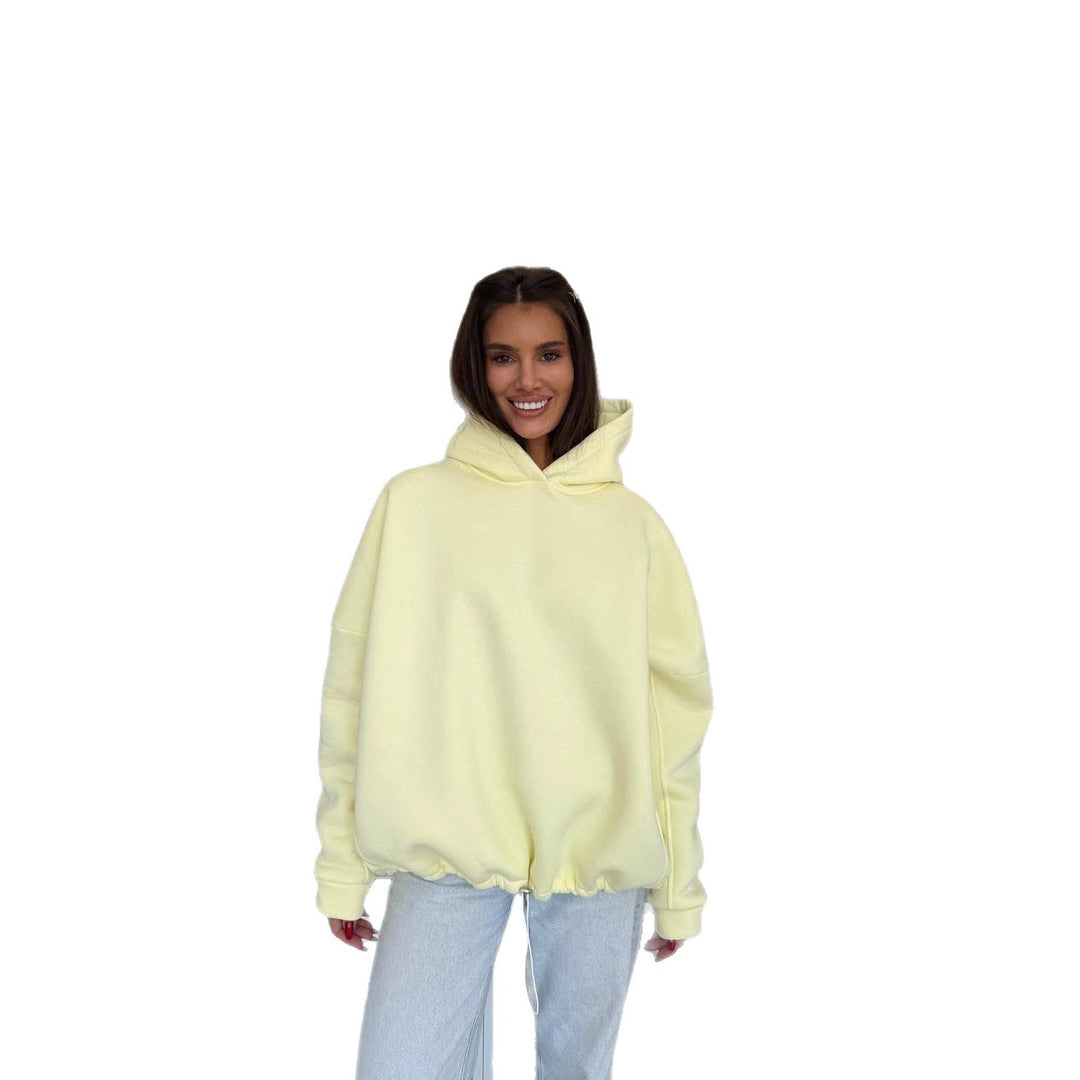 Kvinnors bekväma oversized hoodie med dragband och material av hög kvalitet Mirla-Eva Jonsson