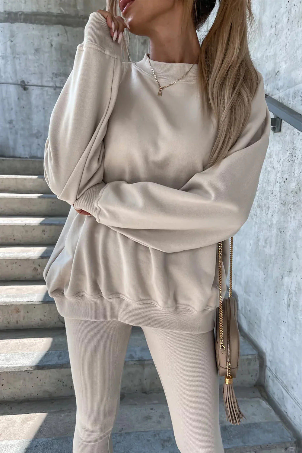 Kvinnors bekväma sportloungewear med vida ärmar Eva Jonsson-Eva Jonsson