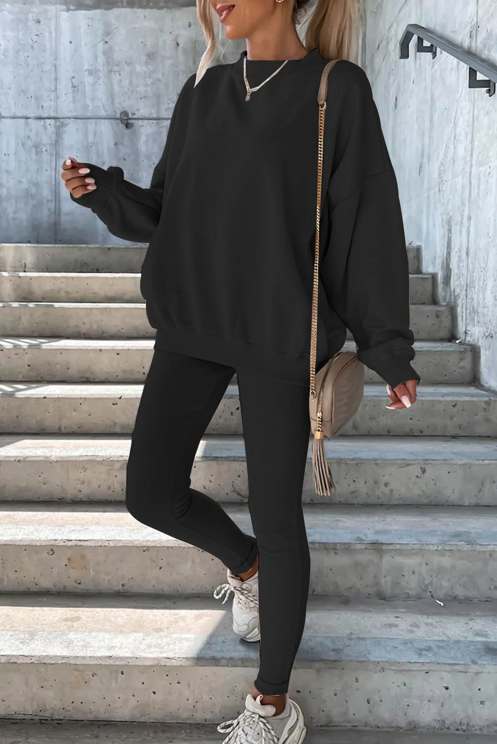 Kvinnors bekväma sportloungewear med vida ärmar Eva Jonsson-Eva Jonsson