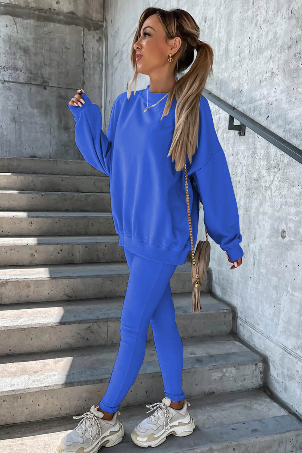 Kvinnors bekväma sportloungewear med vida ärmar Eva Jonsson-Eva Jonsson